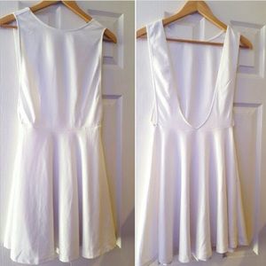 White Ponte Sleeveless Dress