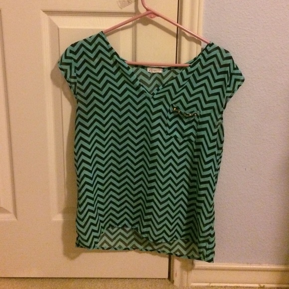 Blue chevron shirt