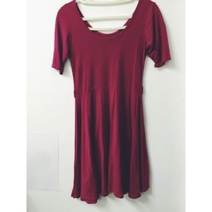 Maroon Flowy Dress