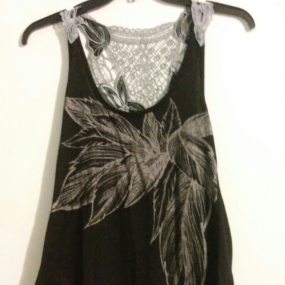 Fun and flirty black tank top