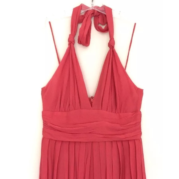 Adam Lippes Plus Eve 2 Silk Chiffon Halter Dress - Picture 1 of 4