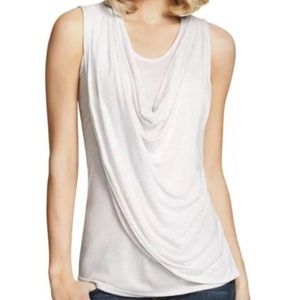 CAbi sleeveless overlay top size small