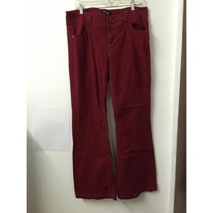 Forever 21 Red Flared Jeans