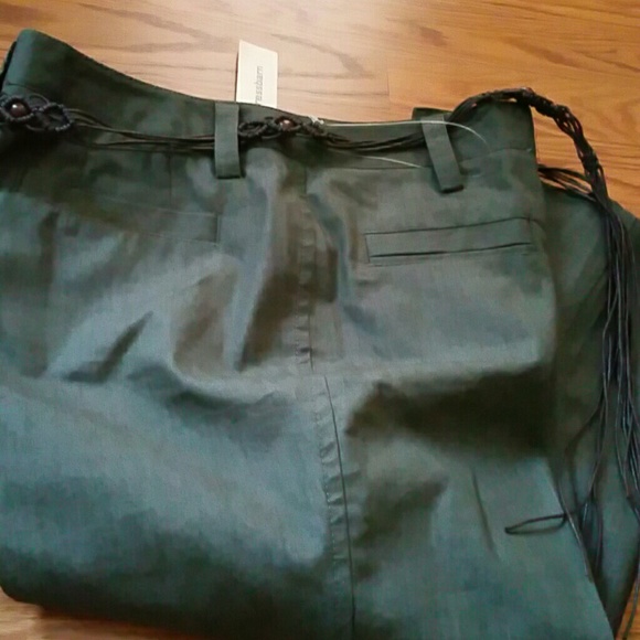 Dressbarn capri, looks like denim material.