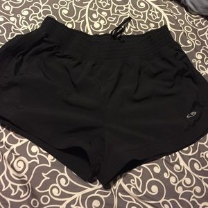 Champion size medium black lined running shorts