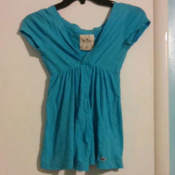light blue Hollister top