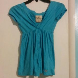 light blue Hollister top
