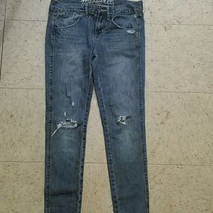 Pre-ripped jeans