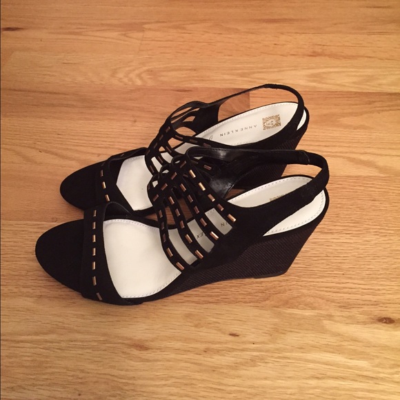 Anne Klein Shoes - Anne Klein Black Wedges