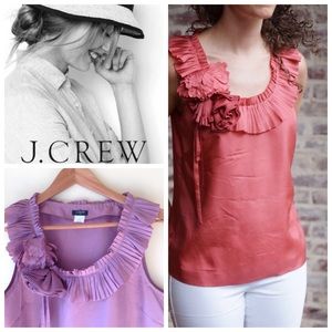 J Crew Sleeveless Silk Top