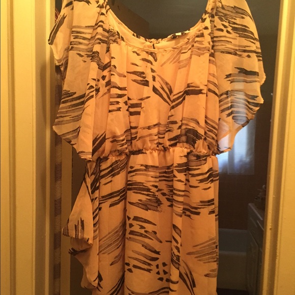 Cute lined tunic length top.