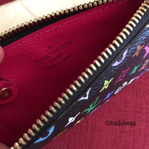 SOLD~~Auth Louis Vuitton Noir Multicolor Key Cles - Picture 3 of 4