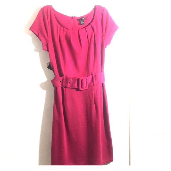 Belted Pencil Dress