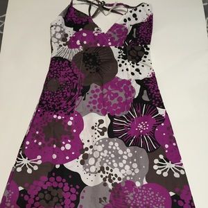 Floral Purple halter style dress