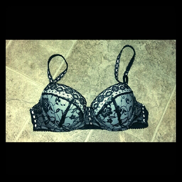 Sexy black and white bra