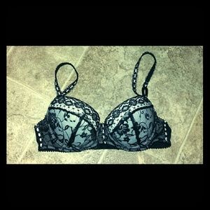 Sexy black and white bra