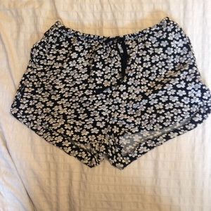 Brandy Melville flower print lounge shorts