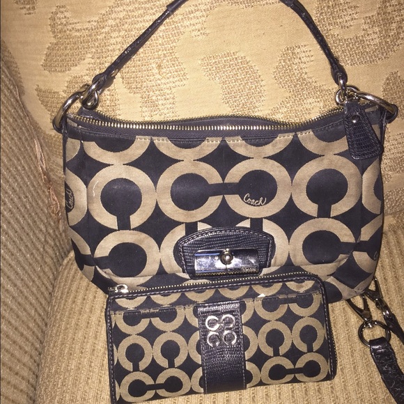 Coach bag and wallet