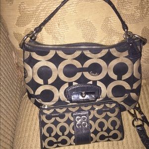 Coach bag and wallet