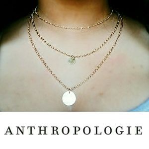 Anthropologie Layered Disk Necklace