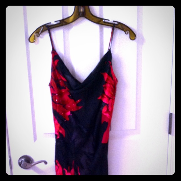 Black & Red Evening/Salsa Dress