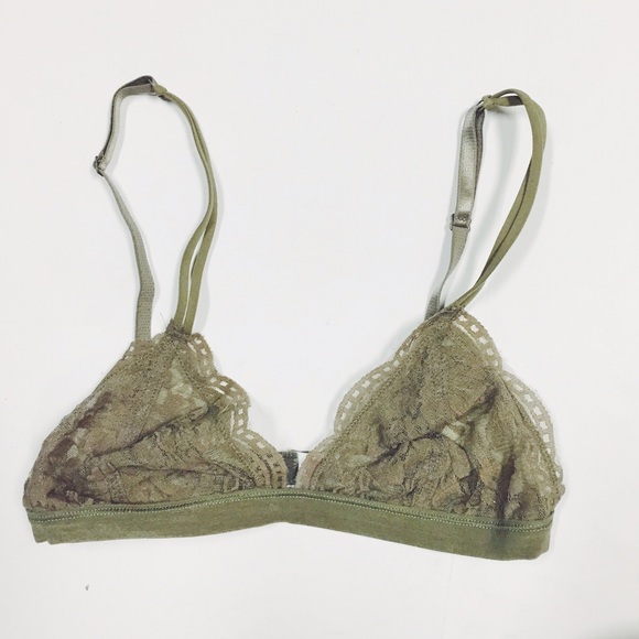 Urban Outfitters Tops - ❌SOLD ❌Olive Green Lace Bralette