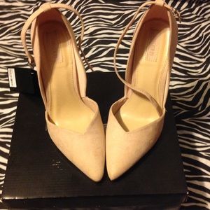 nude pink pointed toe high heels