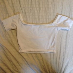 American Apparel Off The Shoulder Crop