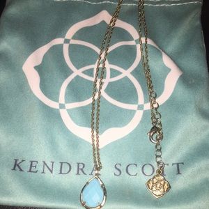 Blue Teardrop Kendra Scott Necklace