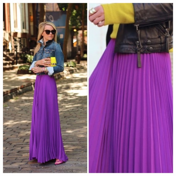 Alice + Olivia Dresses & Skirts - Alice + Olivia Purple Maxi Skirt