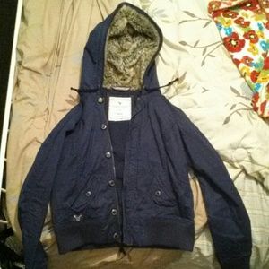 American Eagle Outfitters navy blue jacket