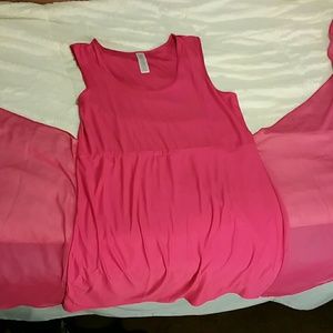 Fuchsia wrap dress