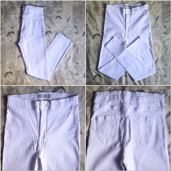 Topshop White Joni High Waisted Rise Skinny Jeans - Picture 2 of 4