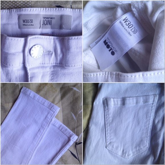Topshop White Joni High Waisted Rise Skinny Jeans - Picture 3 of 4