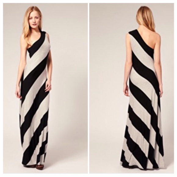 Ted Baker Black and Gray Dress