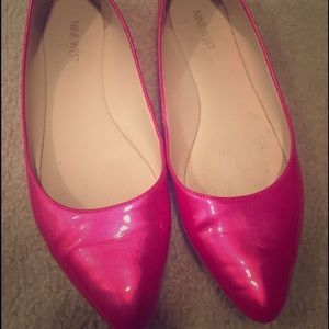 Nine West hot pink flats