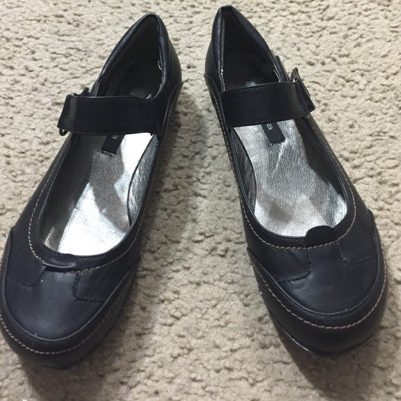 Black cute mary jane shoes