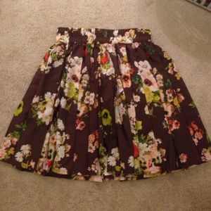 Princess Vera Wang Brown Floral Skirt