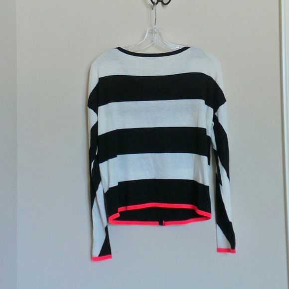Juicy Couture orange trim striped sweater - Picture 2 of 4