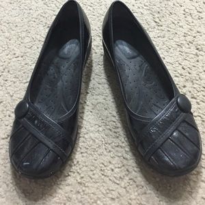Black Cute hush puppies shoes