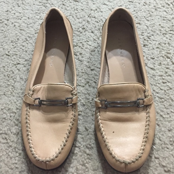 Beige flats