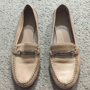 Beige flats