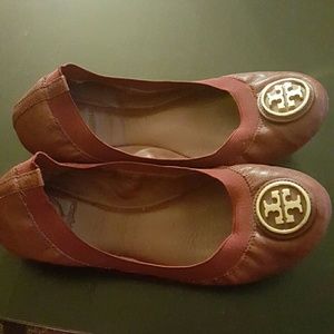 Burgandy Tory Burch Flats (Caroline)