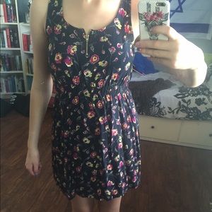 Floral dress with open back
