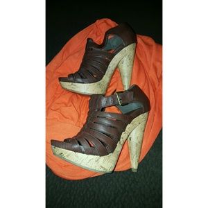 Charlotte Russe wedge heels size 6 brand new..cute