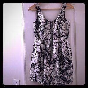 Black & white party dress