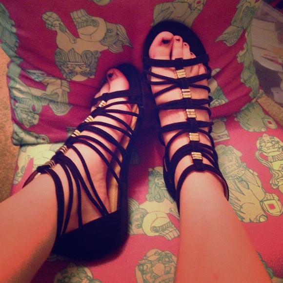 Strappy gladiator sandals