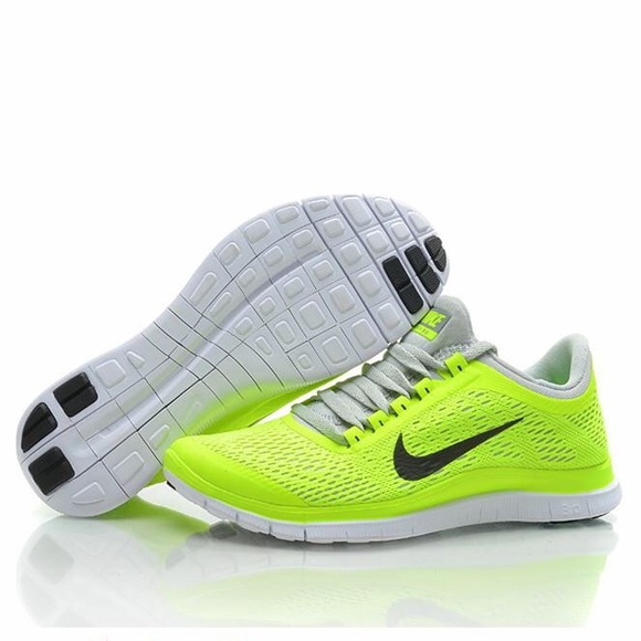 Nike Shoes - Nike free 3.0 - Neon Yellow/black/grey 💕