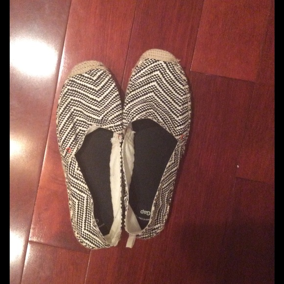 Black and White Slip Ons