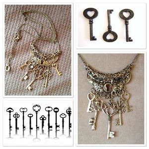 Skeleton Key Steampunk Fashion Necklace NEW
